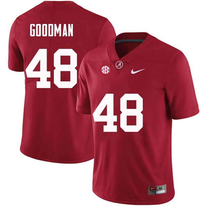 Men #48 Sean Goodman Alabama Crimson Tide College Football Jerseys Sale-Crimson
